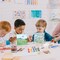 24 Set 6 x 6 Inch Canvas Boards and Easel for Painting, Acrylic Paint Strips, Palettes, Brushes, Canvases Painting Kits for Kids Adults Artists Beginners Oil Acrylic Painting Party Favors